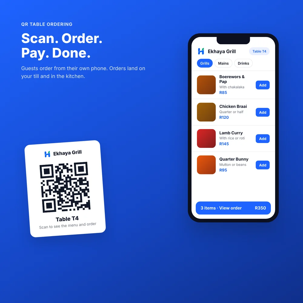 QR code ordering and your own online shop